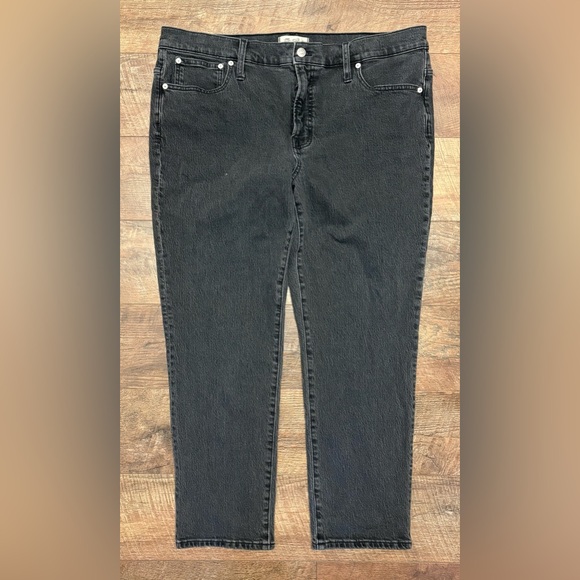 Madewell Denim - Madewell Dark Gray/Black Mid Rise Perfect Vintage Denim Jeans Size 33